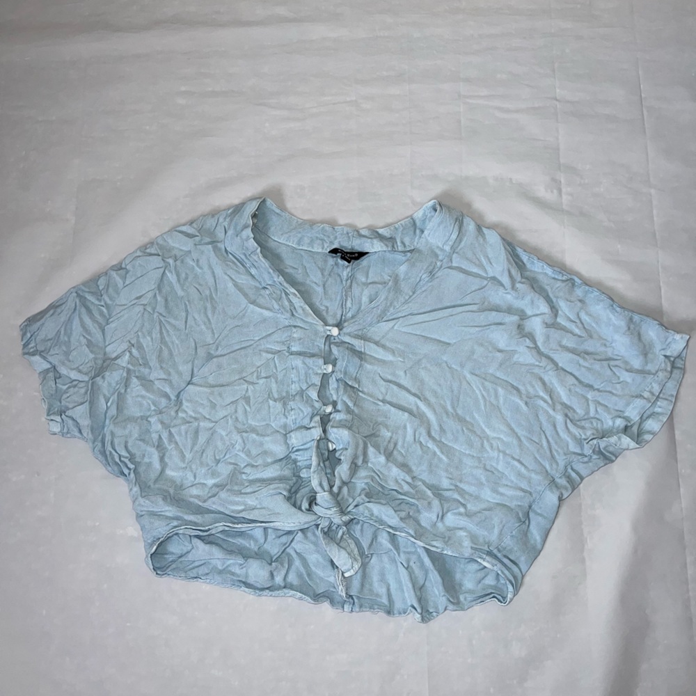 Light-Wash Blouse